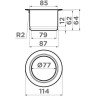 Сменная удлиненная горловина для измельчителя OMOIKIRI NAGARE SLIM NA-03-IN 4956715